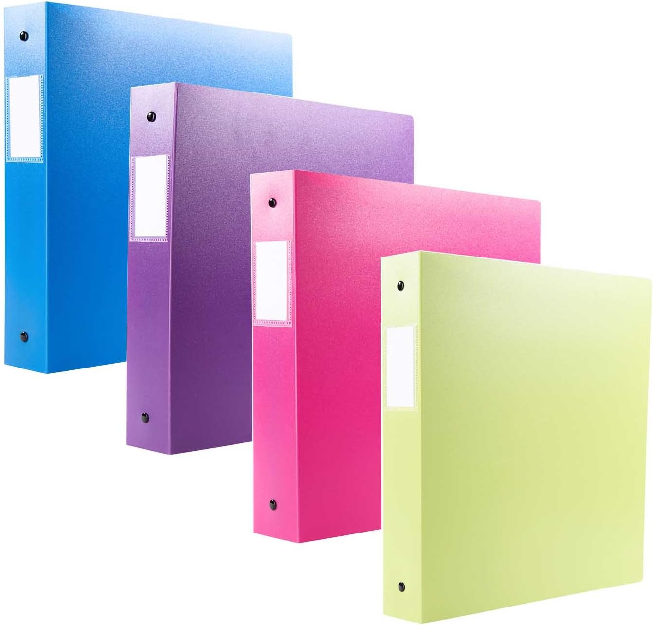 3 yüzük Binder, 1 inç Capacidad, Opaco, Ölçüler CARTA, paket de 4, AZUL, pembe, MORADO, Verde (50162 – 6497)