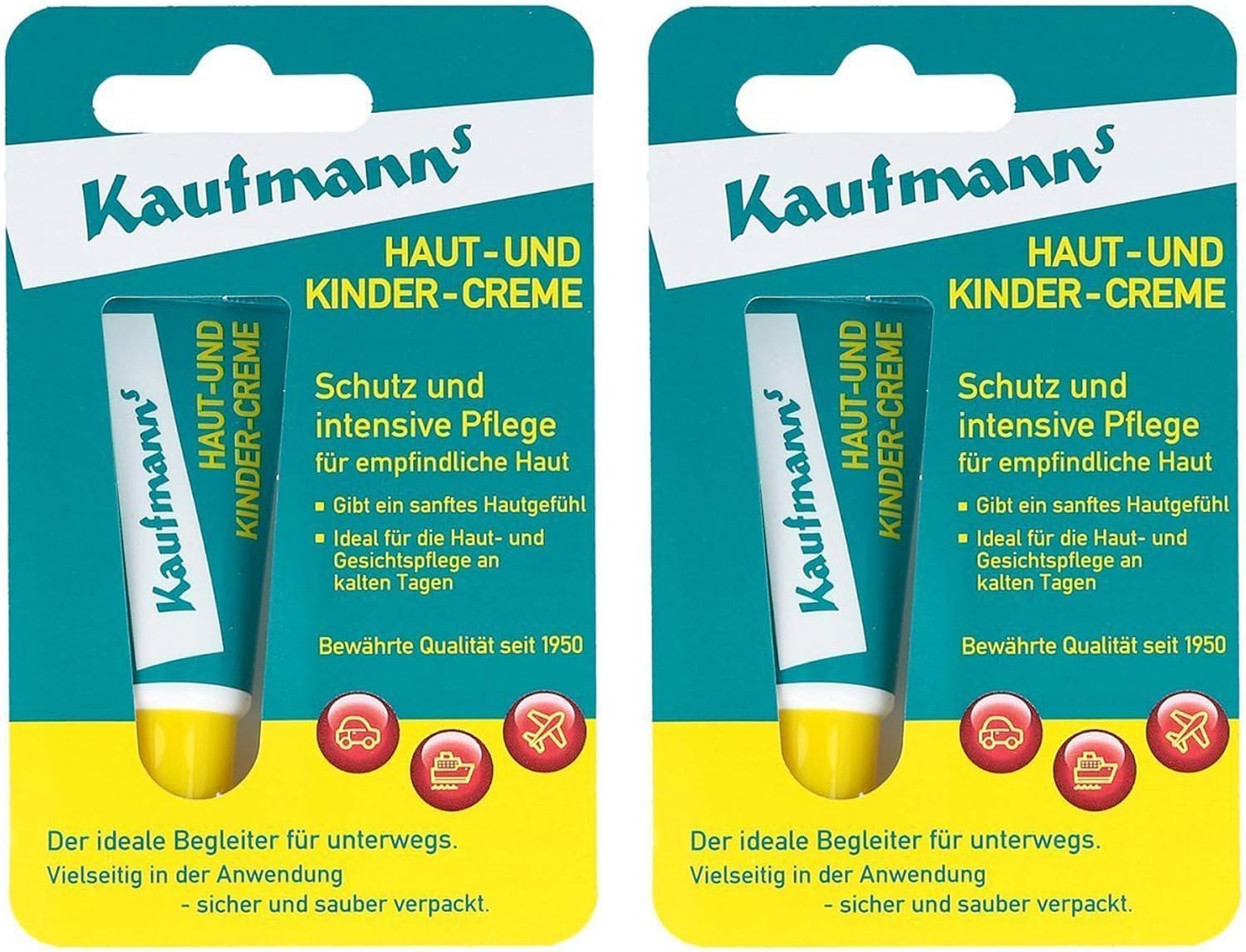 Cilt ve Çocuk Bakım Kremi, 2 x 10 ml, İkili Paket
