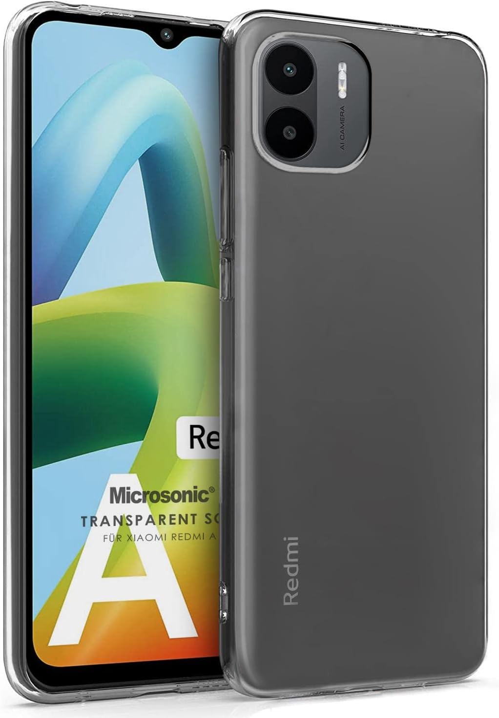 Xiaomi Redmi A1 için Kılıf Transparent Soft Şeffaf [Redmi A1 ile Uyumlu Kılıf - Şeffaf]