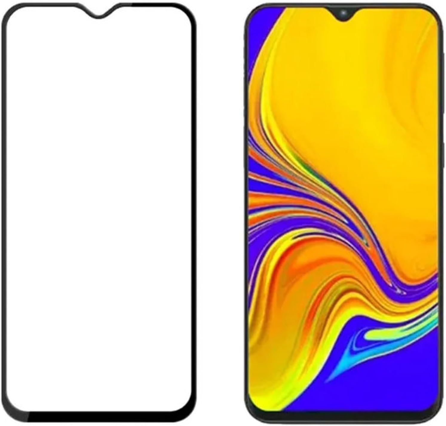 Samsung Galaxy A07 Cam Ekran Koruyucu, Siyah Çerçeve, 9H Sertlik, Kolay Montaj, Darbe Dayanıklı