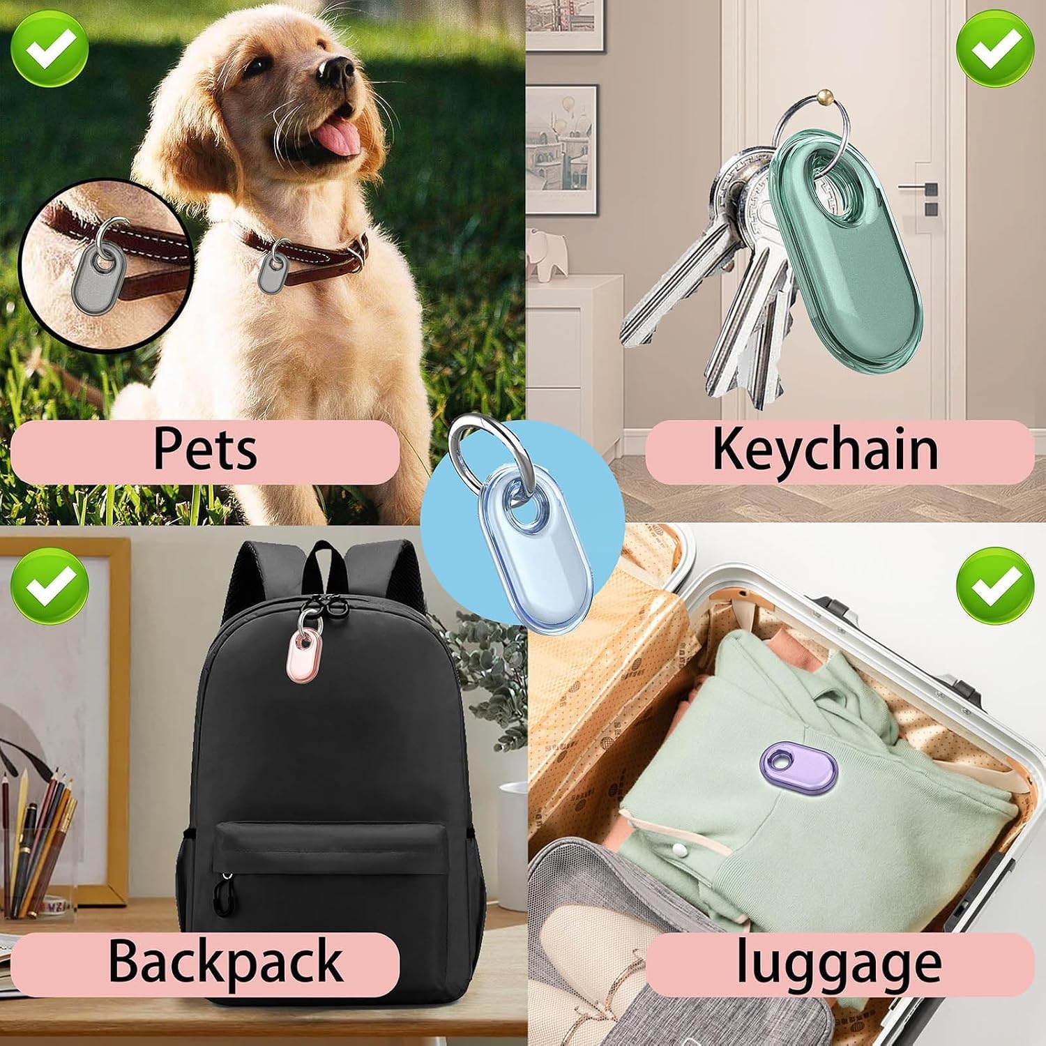 [Transparent-Keychain] Samsung Galaxy SmartTag 2 ile Uyumlu Kılıf Hafif ve Şeffaf Tasarım Smart Tag 2 Kilif Sinyal Kaybı Olmayan Çizilmeye Karşı Koruyucu Smart Tag 2 Kılıfı (Şeffaf-Siyah)